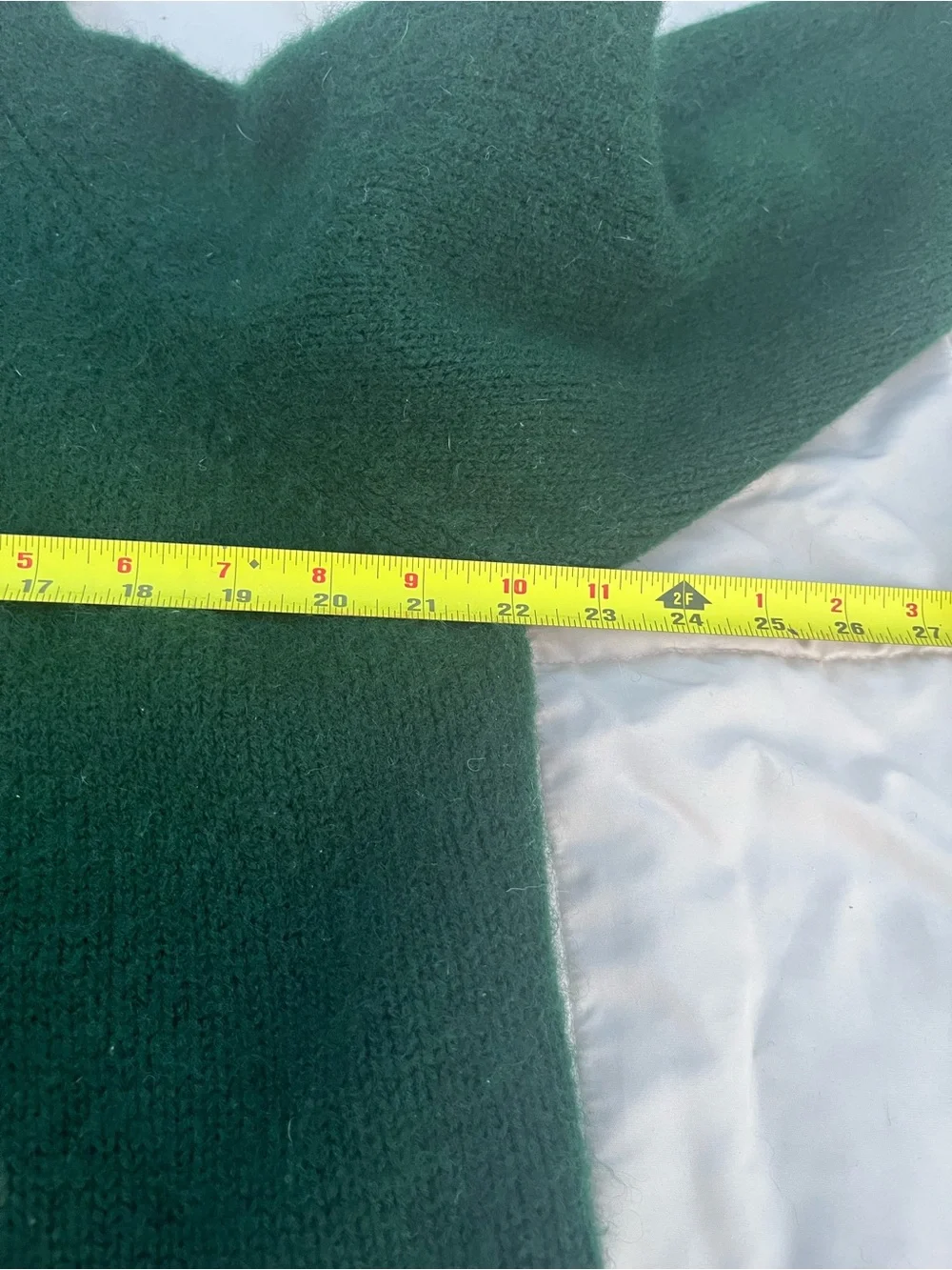 Vintage J Crew Wool Mock Turtleneck Sweater, Green, Size XL